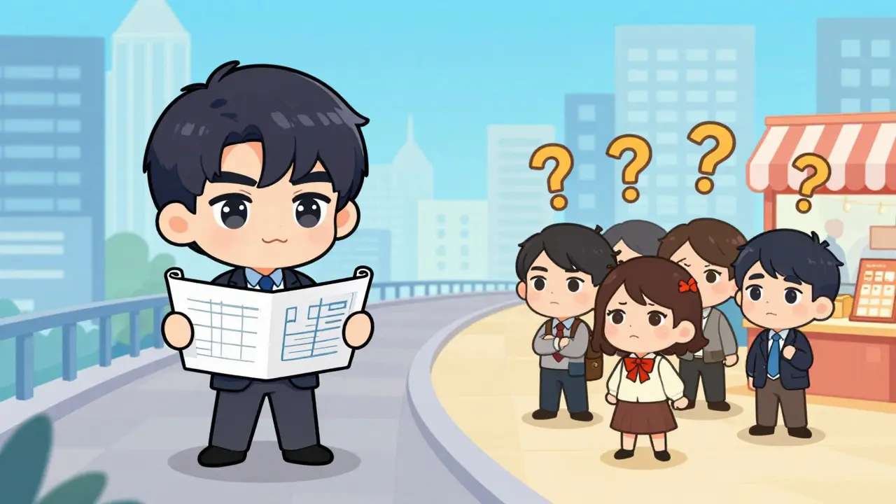 Chibi business owner vs confused retail traders.