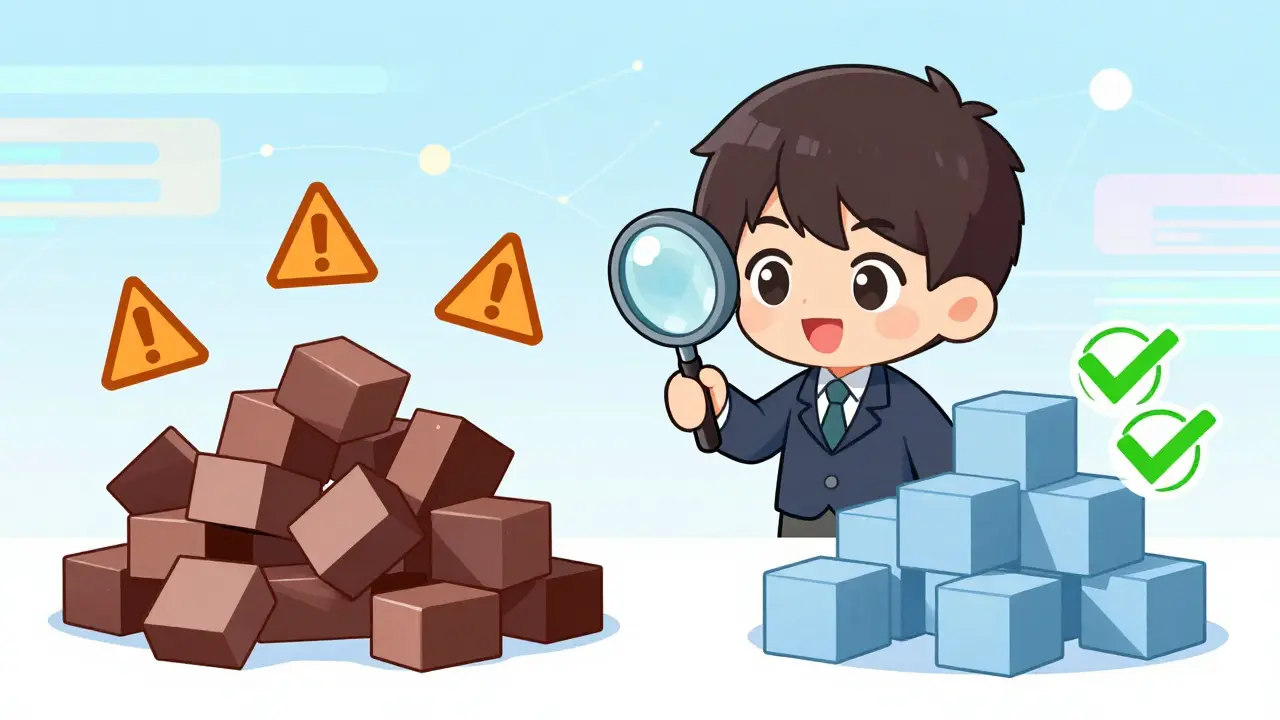 Figure examines unstable blocks versus stable structures