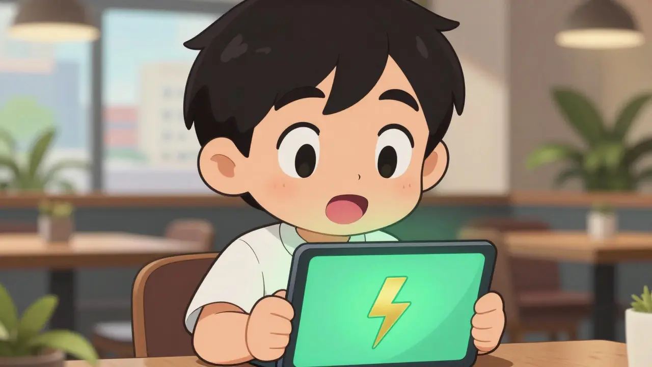 Person using a smartphone for digital money transfer.