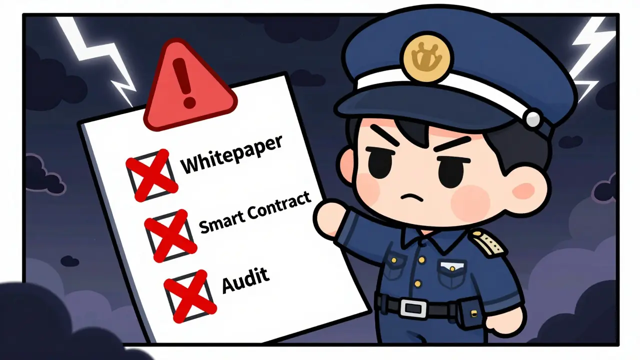 Chibi detective checking failed legitimacy criteria for crypto project