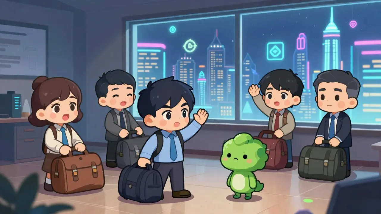 Chibi entrepreneurs leaving for foreign tech hub, showing brain drain