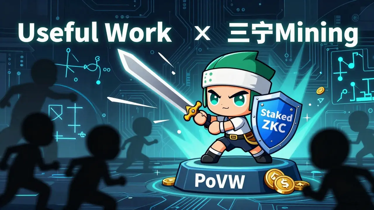 Chibi hero fighting waste with zero-knowledge proof sword