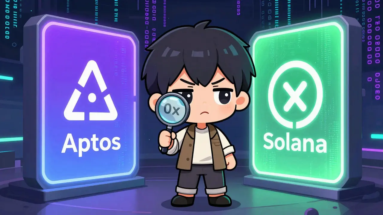 Chibi trader confused by Aptos vs Solana chain data