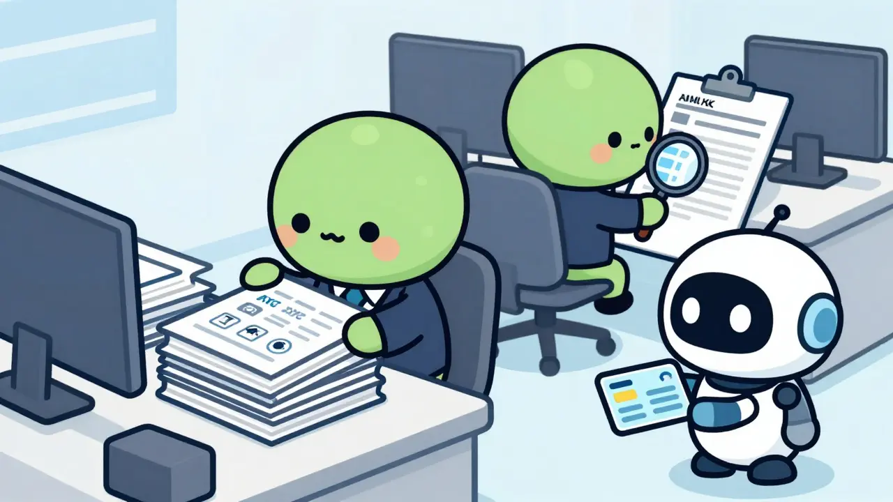 Chibi team preparing AML and KYC compliance documents