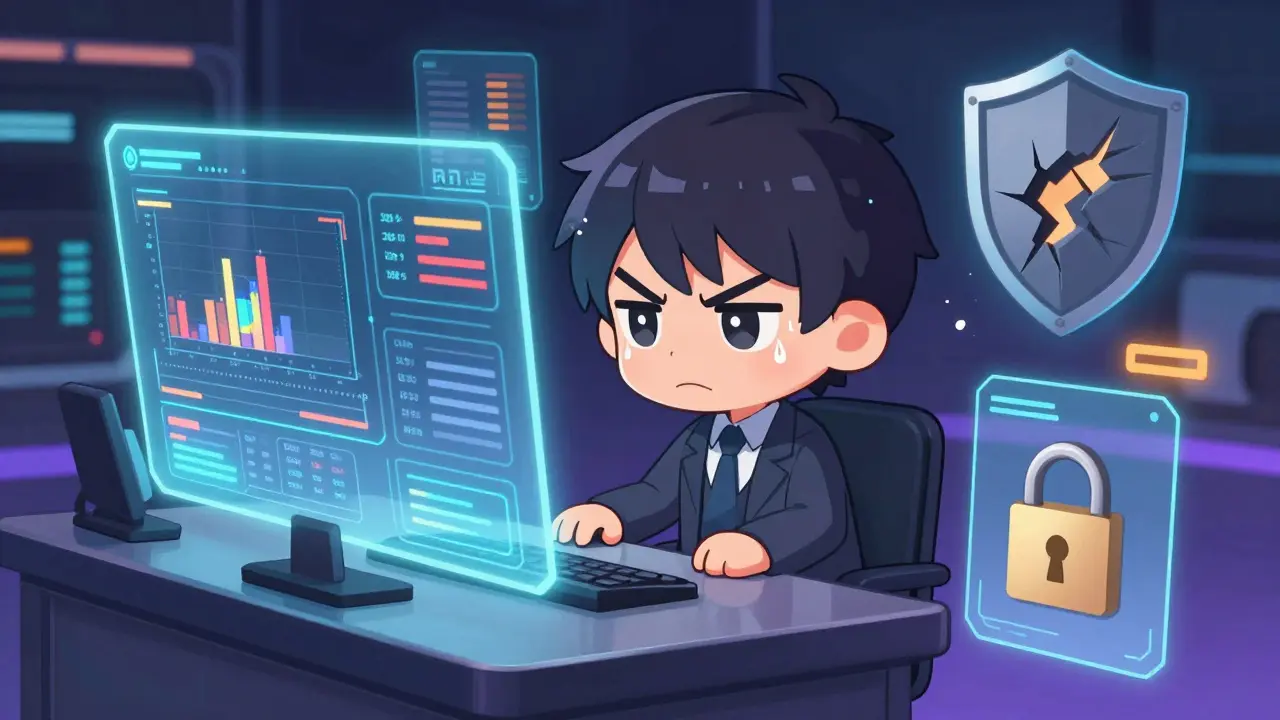 Chibi trader analyzing risky exchange data