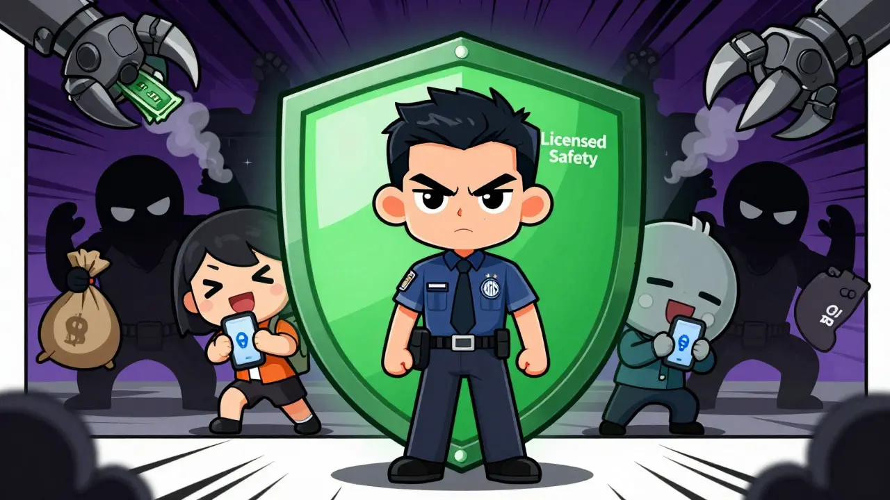 SEC shield protecting users from shady unlicensed exchanges