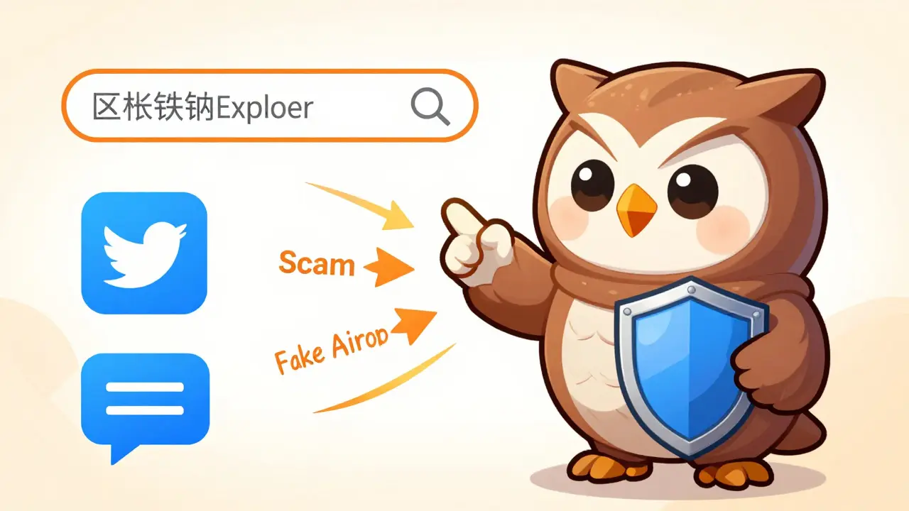 Wise chibi advisor showing verification tools to protect against crypto scams