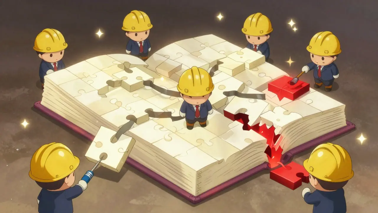 Chibi miners securing a glowing blockchain ledger against tampering.