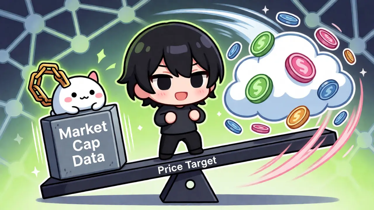 Chibi character on seesaw illustrating elastic supply rebasing