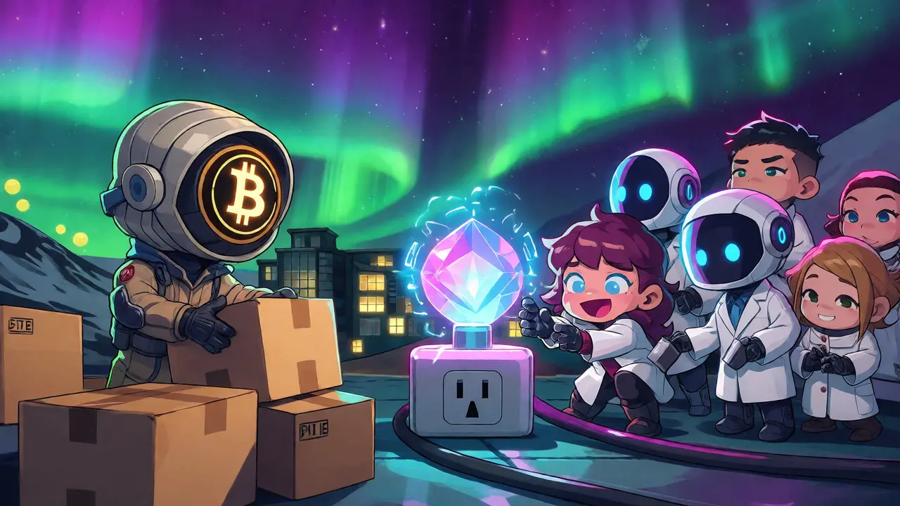 Chibi miners leaving as AI robots take over the power source